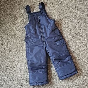 NWOT! Toddler Navy Snow Bibs Sz 24 mo.